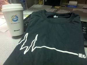 IE6Countdown T-shirt and Thermos